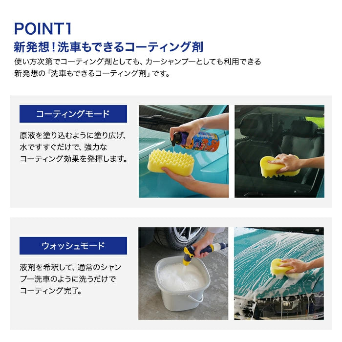 SOFT99 ALAUNEN バチバチアップ ウォッシュ&コート 02904 T-B-60