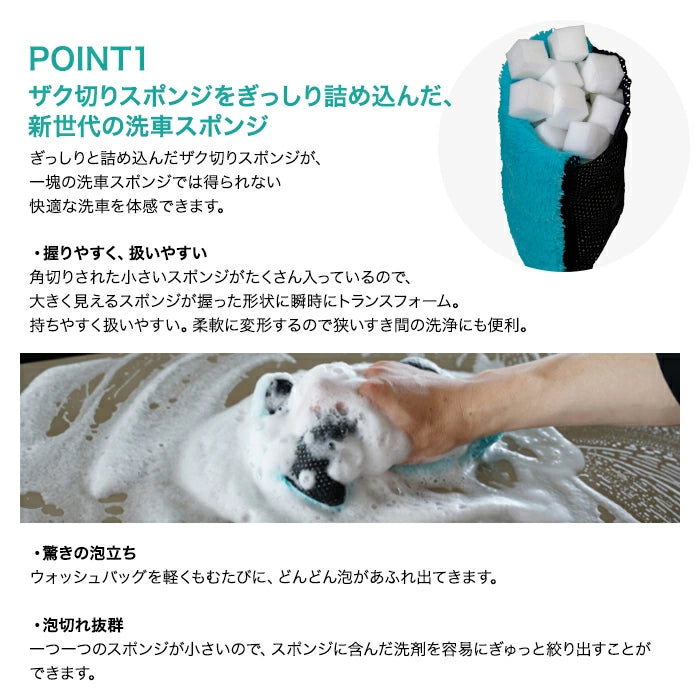 SOFT99 ALAUNEN ウォッシュバッグ 02906 洗車スポンジ T-B-60