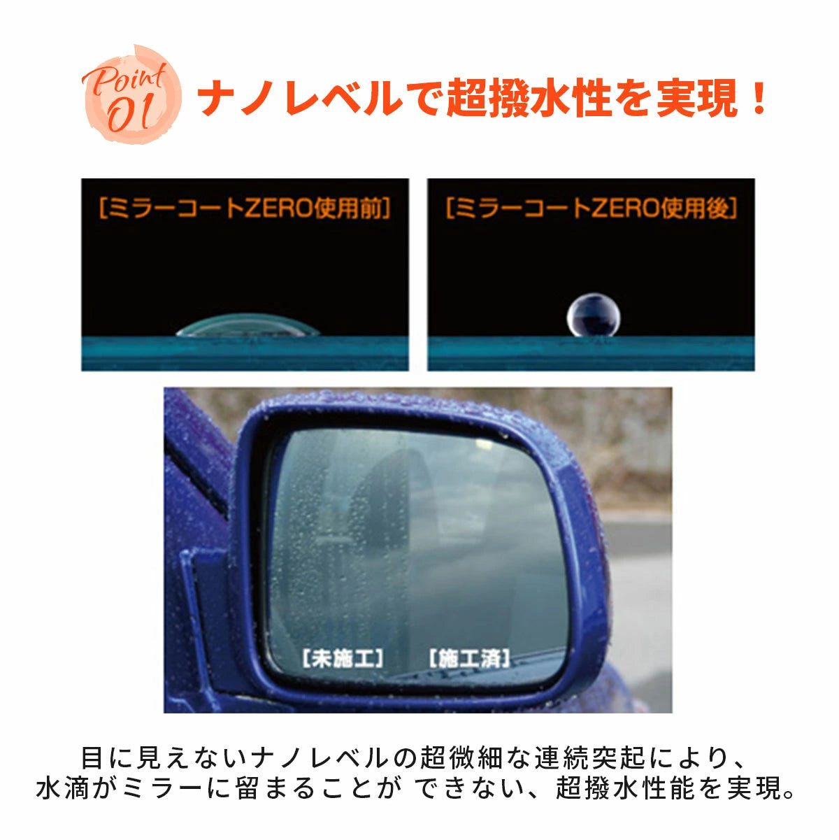 soft99 ソフト99 ガラコ ミラーコート ZERO 撥水剤 40ml 04172 T-B-60