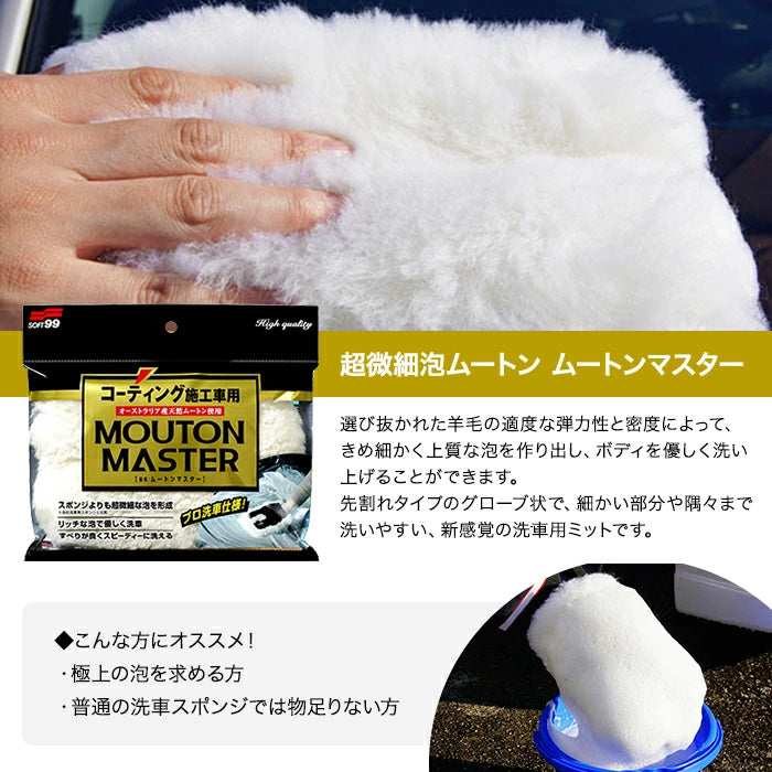 SOFT99 ムートンマスター 04177 洗車グローブ M-B