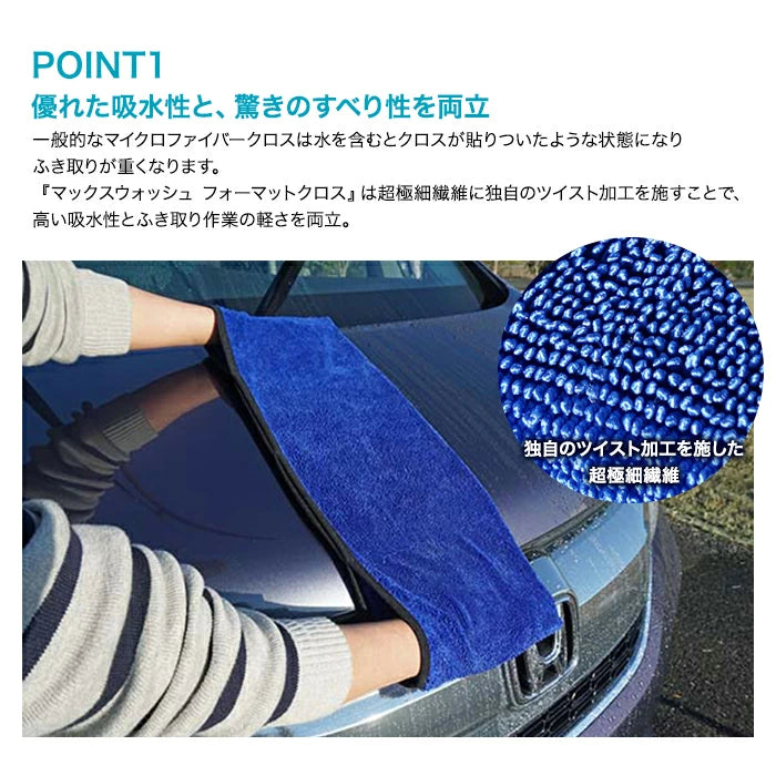 SOFT99 マックスウォッシュ フォーマットクロス 04913 M-B