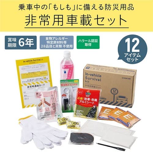防災セット キングジム 非常用車載セット A5ファイルサイズ SYS-200 非常用簡易トイレ 保存水 防災グッズ ボックスタイプ 車載可能商品 T-B-60