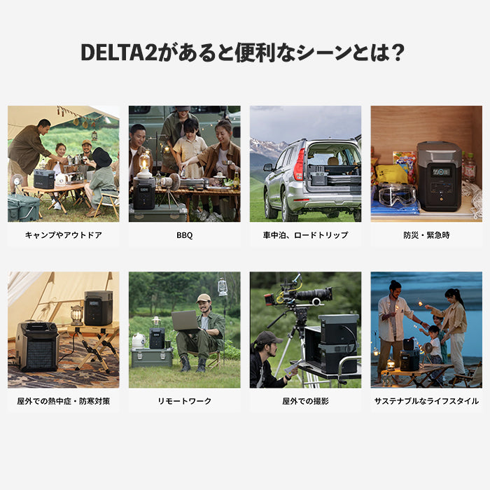 【メーカー取寄せ】ポータブルポータブル電源 DELTA2 EcoFlow trysA DELTA2 1,024Wh 1000W 急速充電 AC出力1,500W