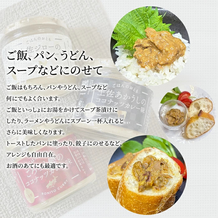 ごはんのおとも ココナッツカレー味 3種セット & 兼由 魚の煮付け 9種セット FKNT25023-KNYS24109 T-M