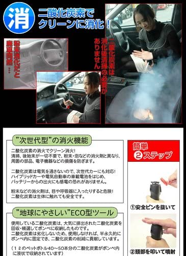 即納可能|YPシステム 消棒RESCUE 車両専用二酸化炭素消火具 シートベルトカッター&ガラス破砕先端部付 trysYP bt0448 T-B-60