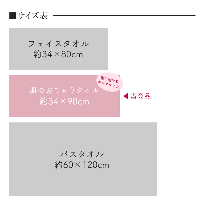 肌のおまもりタオル 日繊商工 3枚セット 34×90cm