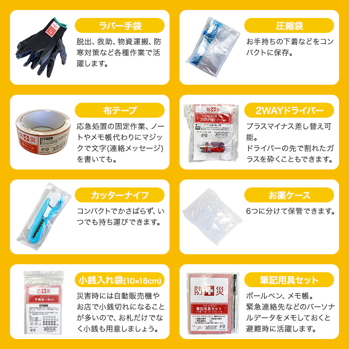 山善 YAMAZEN 一時避難対策 防災バッグ30点 防災士監修 災害対策 避難用 防災グッズ 防災セット 地震 災害 震災 避難セット 非常持ち出し袋 防災リュック 災害対策 地震対策 trysTY YBG-30R T-M