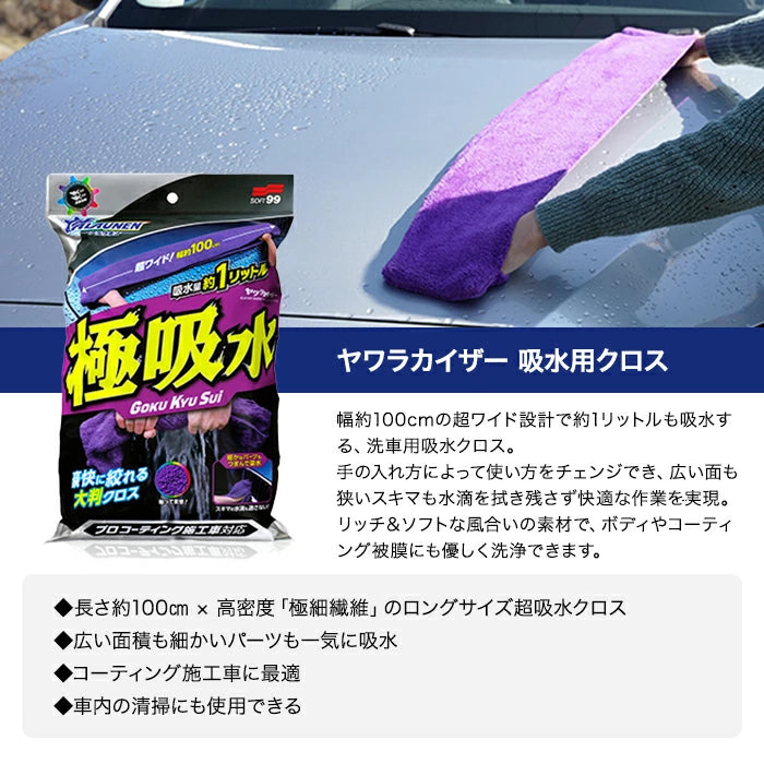 SOFT99 ALAUNEN ヤワラカイザー 吸水用クロス 極吸水 02903 T-B-60