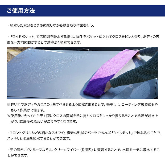 SOFT99 ALAUNEN ヤワラカイザー 吸水用クロス 極吸水 02903 T-B-60