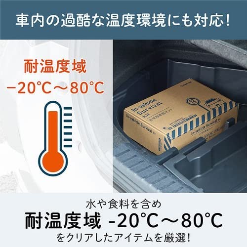防災セット キングジム 非常用車載セット A5ファイルサイズ SYS-200 非常用簡易トイレ 保存水 防災グッズ ボックスタイプ 車載可能商品 T-B-60