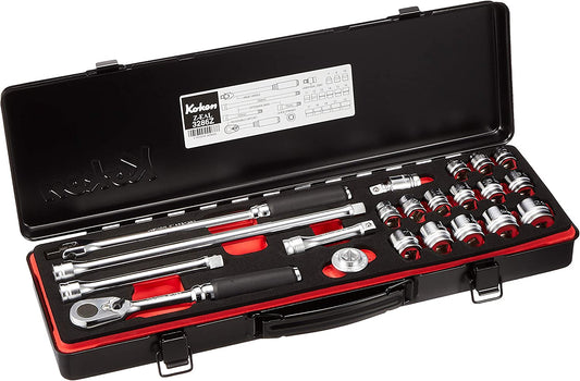 山下工業研究所Ko-ken 3286Z Z-EAL 3/8" (9.5mm)差込 ソケットレンチセット 21ヶ組 trysケ 3286Z T-B-80